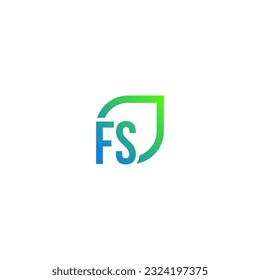 Initial FS logo grows vector, develops, natural, organic, simple, financial logo suitable for your company.