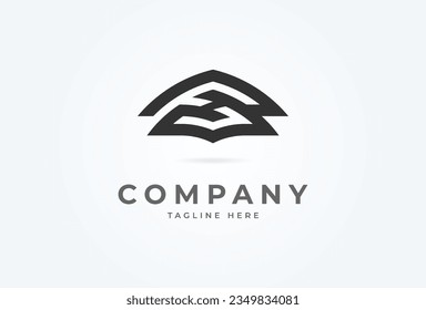 Initial FS or SF Logo. monogram logo design combination of letters F and S. Flat Vector Logo Design Template. vector illustration