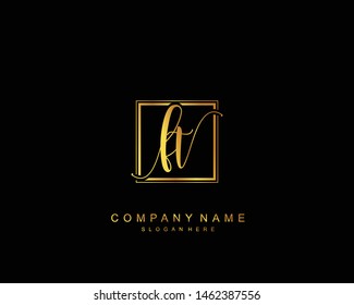 Initial FT beauty monogram and elegant logo design, handwriting logo of initial signature, wedding, fashion, floral and botanical with creative template.