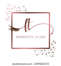 Ursprüngliche FT Kalligraphie Unternehmen Auge und Wimpern Handschrift