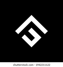 Letra FU inicial Diseño de logotipo Monograma Plantilla de vectores de iconos