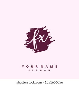 Initial FX handwriting logo
