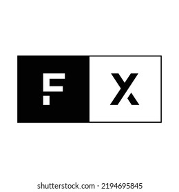initial FX logo business letter finance signature