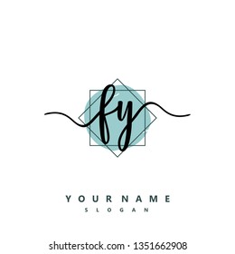 Initial FY handwriting logo