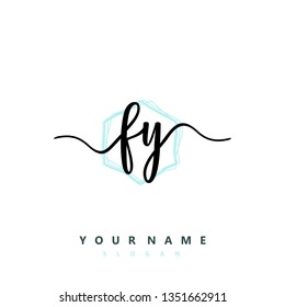 Initial FY handwriting logo
