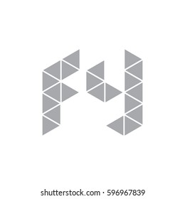initial FY logo design