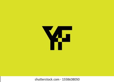 Initial FY YF Letter Logo Design Vector Template. Monogram and Creative Alphabet F Y Letters icon Illustration.