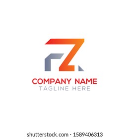 Initial FZ Letter Linked Logo. Creative Letter FZ Modern Business Logo Vector Template. FZ Logo Design