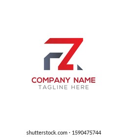 Initial FZ Letter Linked Logo. Creative Letter FZ Modern Business Logo Vector Template. FZ Logo Design