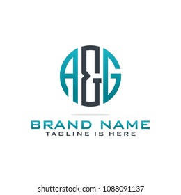 Initial A & G abstract logo template vector