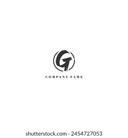 Initial G brush logo company trend identity