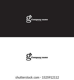 initial g and caterpillar logo on black and white background