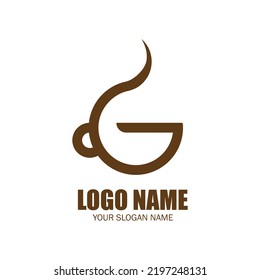 initial G coffee cup logo