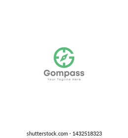 Initial G Compass Logo Vector Logos Icon Design