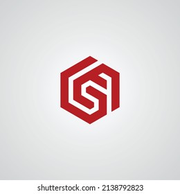 initial G E letter logo design vector template.