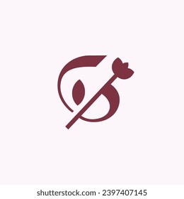Initial G flower beautiful logo design vector. Letter G logo identity for branding, business, real estate, fasion and elegant brand