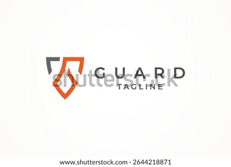 Initial G Guardian Shield Logo, Letter G forming a shield icon, vector illustration