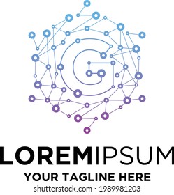 Initial G Letter Blockchain Technology
