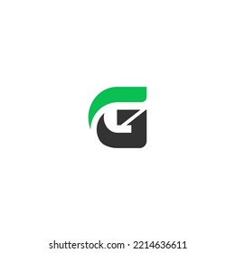 initial G letter logo design template elements. Modern abstract digital alphabet letter logo. Vector illustration.