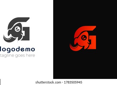 
initial G letter logo with Rocket icon combo.Logo design with abstract rocket icon and monogram .
Travel logo with latter and Rocket with negative space design .vector logo concept design .