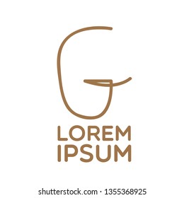 initial G letter logo, sign or icon 