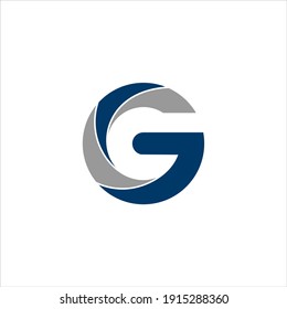 Initial G Logo Design with Abstract Geometric Concept
