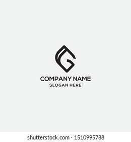 initial G logo design. vector