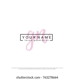 Initial G & N elegant logo template vector
