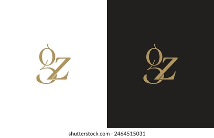 initial g z gz zg luxury logo for fashion celebrities beauty spa diamond gold fashion dress