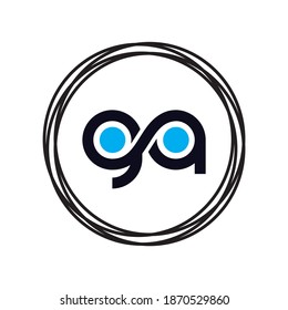 Initial GA Letter Logo With Creative Modern Business Typography Vector Template. Creative Letter GA Logo Vector