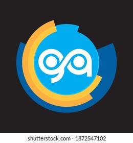 Logo De La Carta General Inicial Con Plantilla De Vector De Típografía Empresarial Moderna Creativa.
Letra creativa vector de logotipo GA