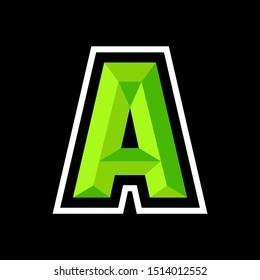 Initial A Gaming  Esport Logo Design Template Inspiration,