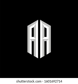 Initial Gaming Esport Logo Design Modern Template isolated on black background