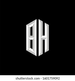 Initial Gaming Esport Logo Design Modern Template isolated on black background