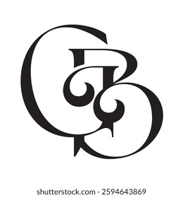 Initial GB or BG creative, modern, and elegant vector logo design templates for luxury business