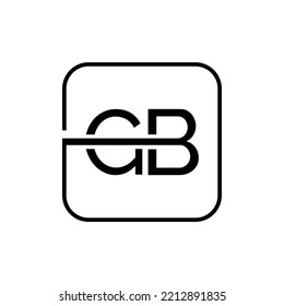 Plantilla vectorial de diseño de logotipo de letra GB inicial. Ilustración vectorial de diseño con logotipo de carta Creative GB.