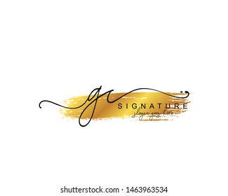 Initial GC beauty monogram and elegant logo design, handwriting logo of initial signature, wedding, fashion, floral and botanical with creative template.