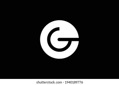 Initial GC CG modern monogram and elegant logo design, Professional Letters Vector Icon Logo on black background.