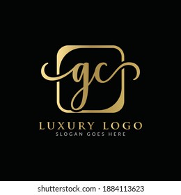Initial GC Letter Logo Creative Modern Typography Vector Template. Creative Luxury Letter GC logo Design