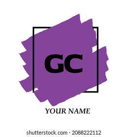 Initial GC logo template vector illustration