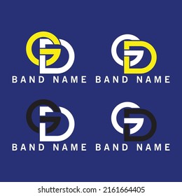 Initial GD Letter Linked Logo. GD Creative Letter Logo Design Vector Template. Abstract Letter GD Logo Design Royalty Free SVG, ClipArt's, Vectors, And Stock Illustration
