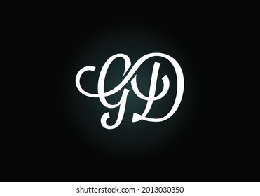  Initial GD Letter Logo With Creative Modern Business Typography Vector Template. Creative Abstract Monogram Letter GD