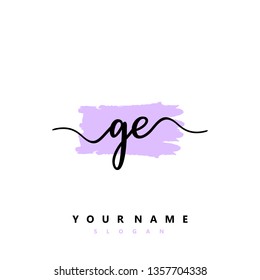 Initial GE handwriting logo