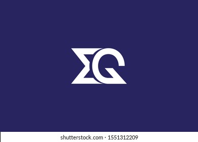 Initial EG GE Letter Logo Design Vector Template. Monogram and Creative Alphabet E G Letters icon Illustration.
