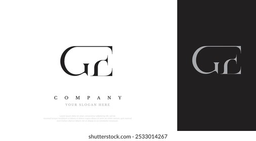 Initial GE Logo Design Vector 