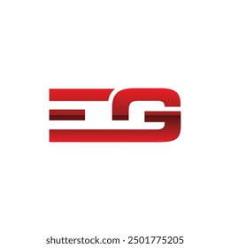Initial EG Geometric Modern Business Icon Technology Creative Design Logo
