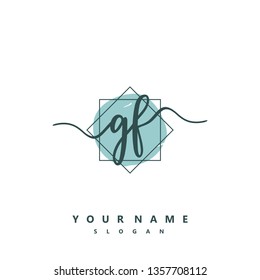 Initial GF handwriting logo