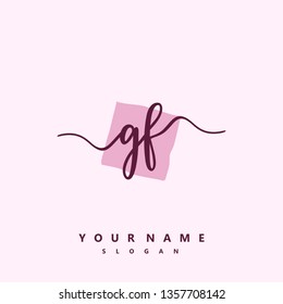 Initial GF handwriting logo