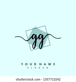 Initial GG handwriting logo