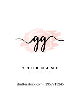 Initial GG handwriting logo